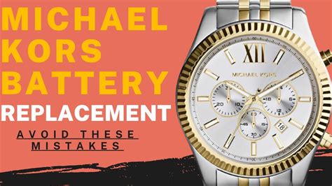 michael kors watch not keeping time|Michael Kors Watch Battery Replacement Guide .